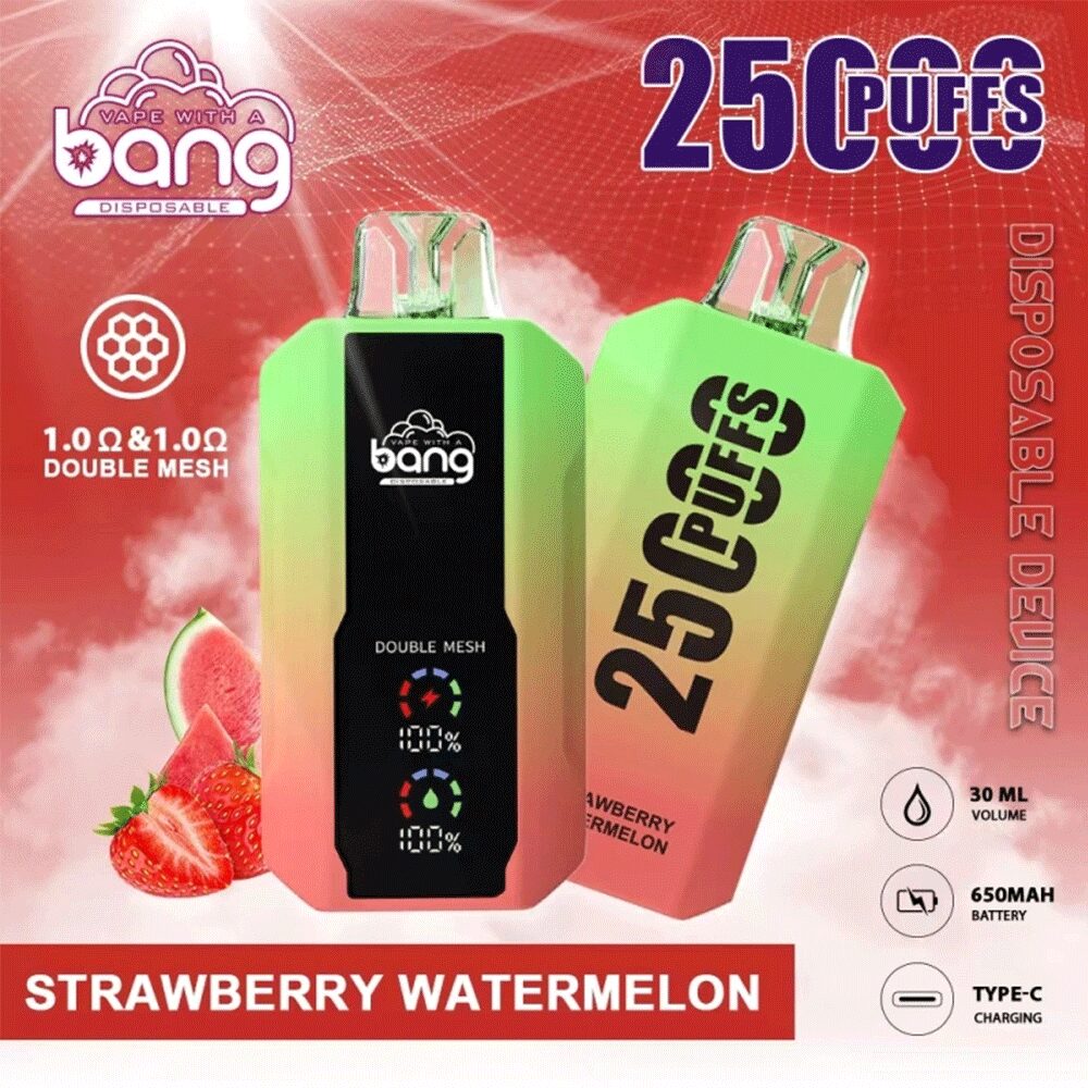 Bang 25000 25k Puffs 0% 2% 3% 5% Nicotine New LED Display Vape Electronic Cigarette Pod