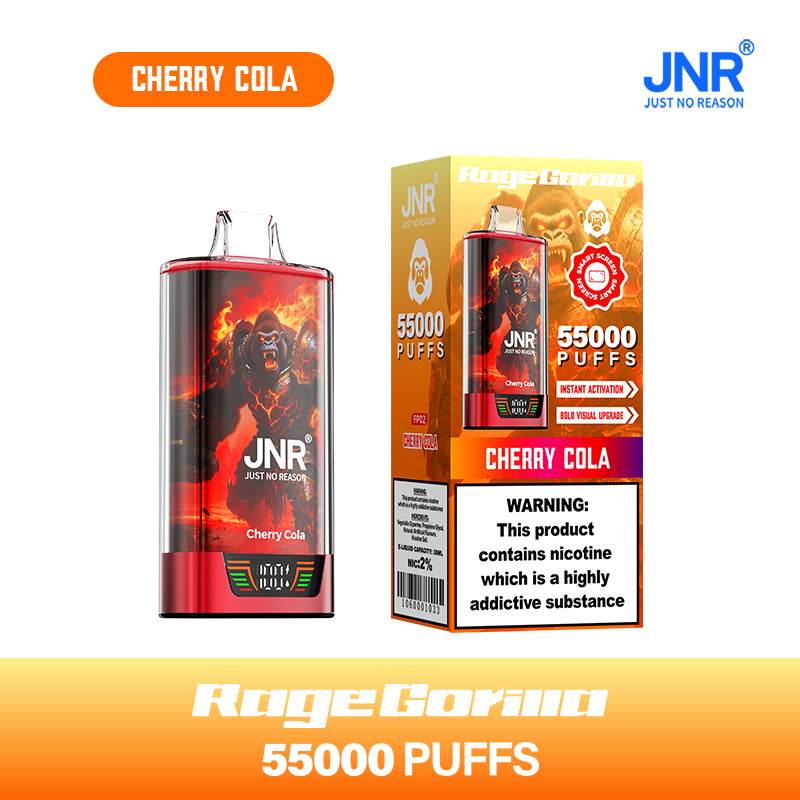 JNR Rage Gorilla 55K 55000 Puffs Smart Display Original Disposable Vape
