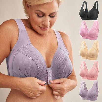 🌸 50% OFF – LIMITED TIME! 💖 Front Closure Cotton Bra ✨ Easy to Wear, Soft Support & All-Day Comfort