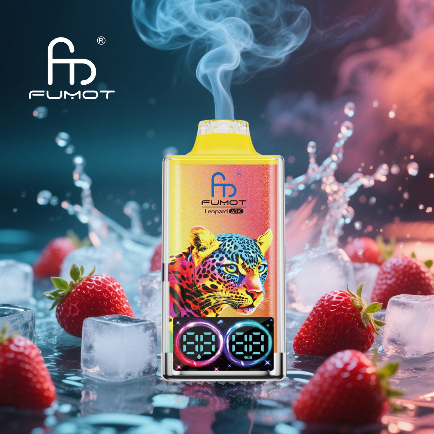 Fumot Leopard 40000 40K Puffs Original Edition Dual Mesh LCD Display Disposable Vape