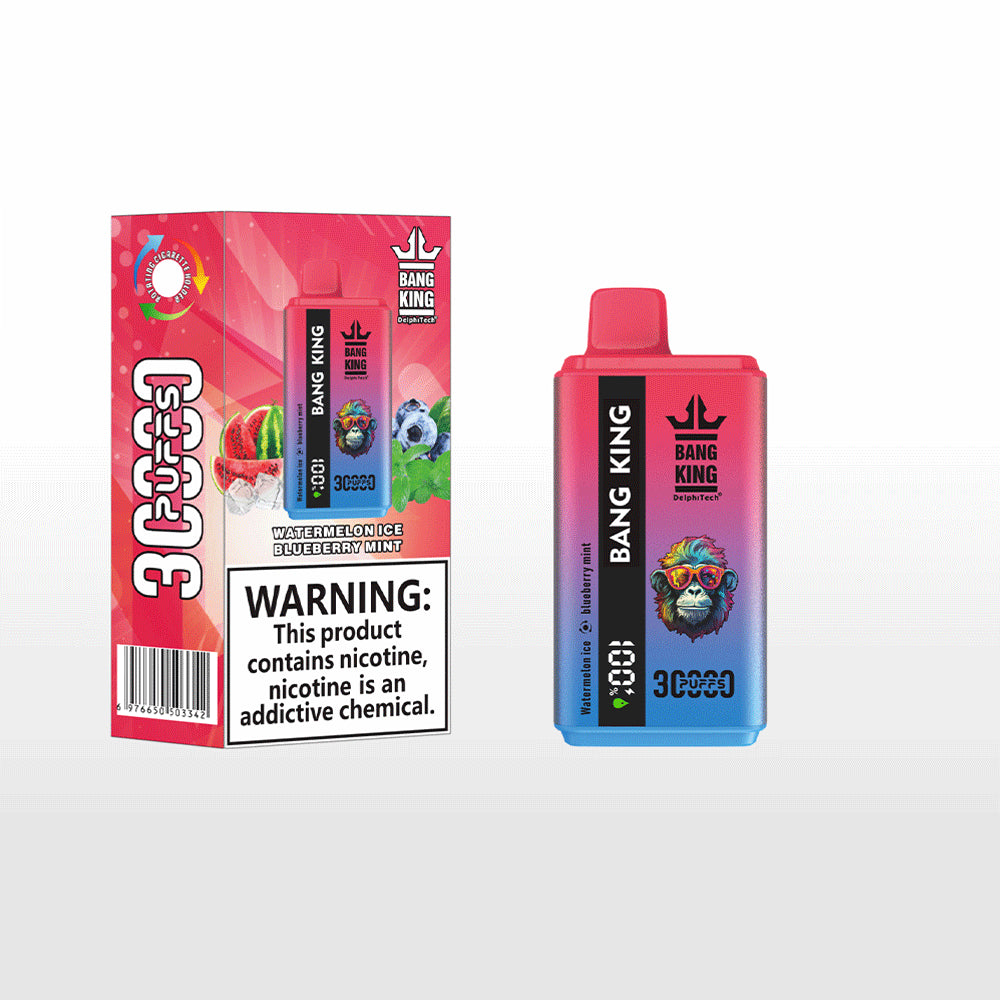 Bang 30000 30k Puffs 0% 2% 3% 5% Nicotine Double Taste  LCD Display Disposable Vape