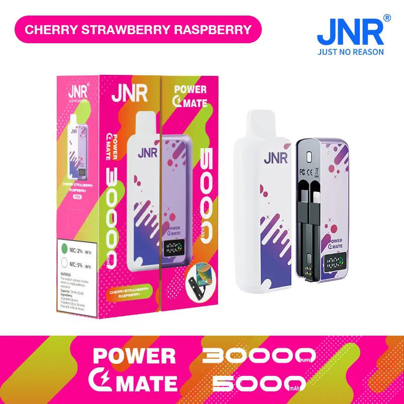 JNR Power Mate 30000 Puffs Smart Screen 5000mAh Power Bank Disposable Vape