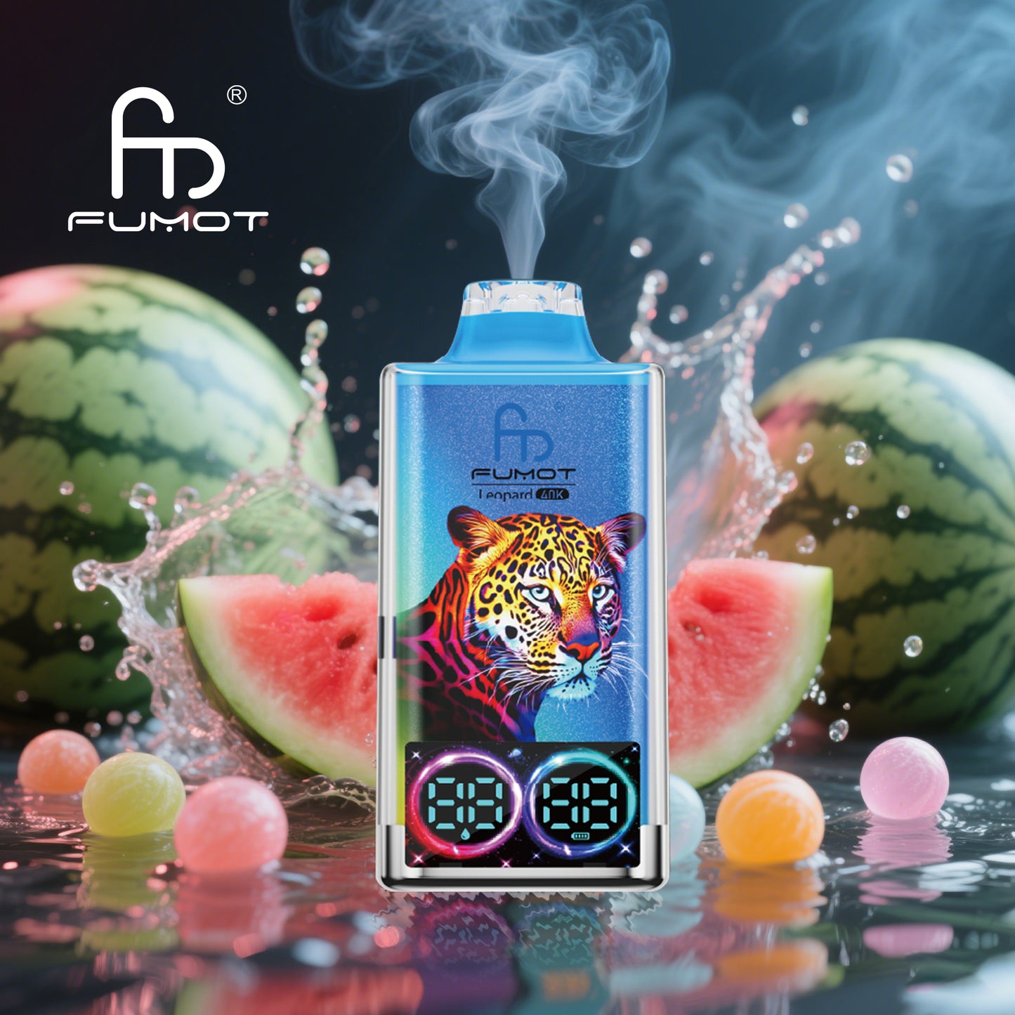 Fumot Leopard 40000 40K Puffs Original Edition Dual Mesh LCD Display Disposable Vape
