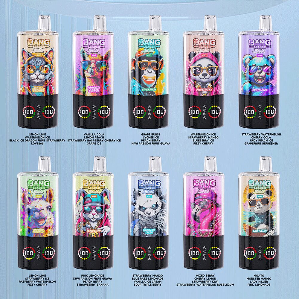 Bang Leader Stoll 100K 100000 Puffs 4 in 1 Flavors & Quad Mesh Coil LED Display Disposable Vape