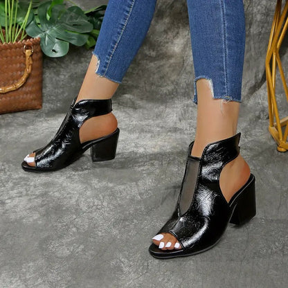 Rumi - Supportive Open-Toe Mules