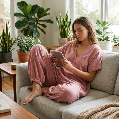 Evelisse - Breezy Batwing Pocket Jumpsuit