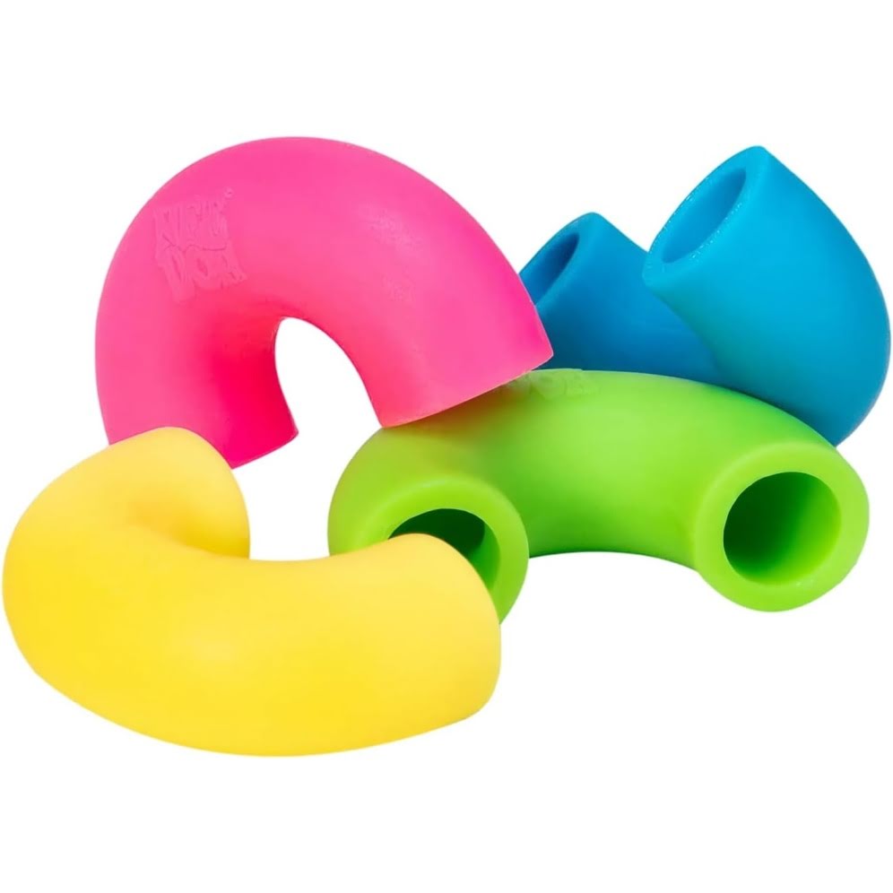 NeeDoh Mac ‘N’ Squeeze – 4 Squishy Noodles – Assorted