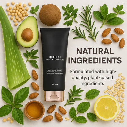 🔥[40% 𝐎𝐅𝐅 𝐋𝐀𝐒𝐓 𝐓𝐇𝐑𝐄𝐄 𝐃𝐀𝐘𝐒]Retinol Body Lotion 6 oz with Shea Butter and Ceramides Skin Care Hydrating-AAA1