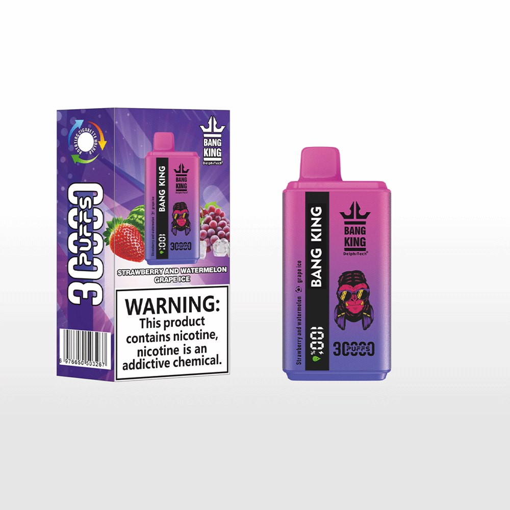 Bang 30000 30k Puffs 0% 2% 3% 5% Nicotine Double Taste  LCD Display Disposable Vape