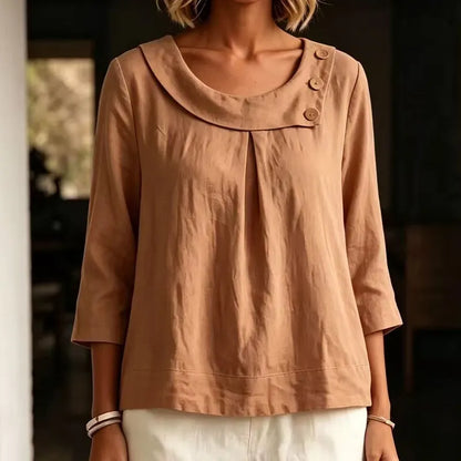 Brionelle - Soft-Touch Linen Blouse