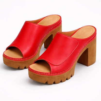 Melisande - Polished Platform Heels