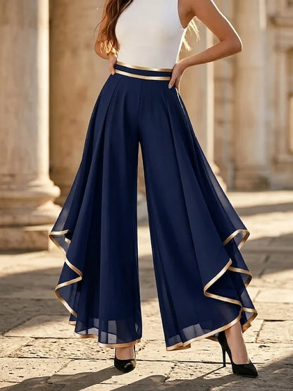 Querida - Draped Palazzo Trousers
