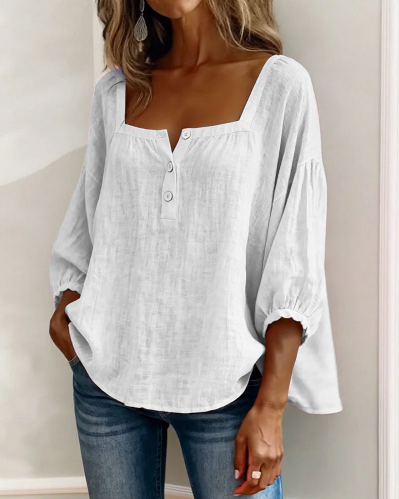 Zoya - Breezy Linen Blouse