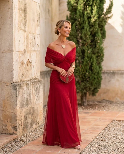Samantha - Elegant Draped Dress
