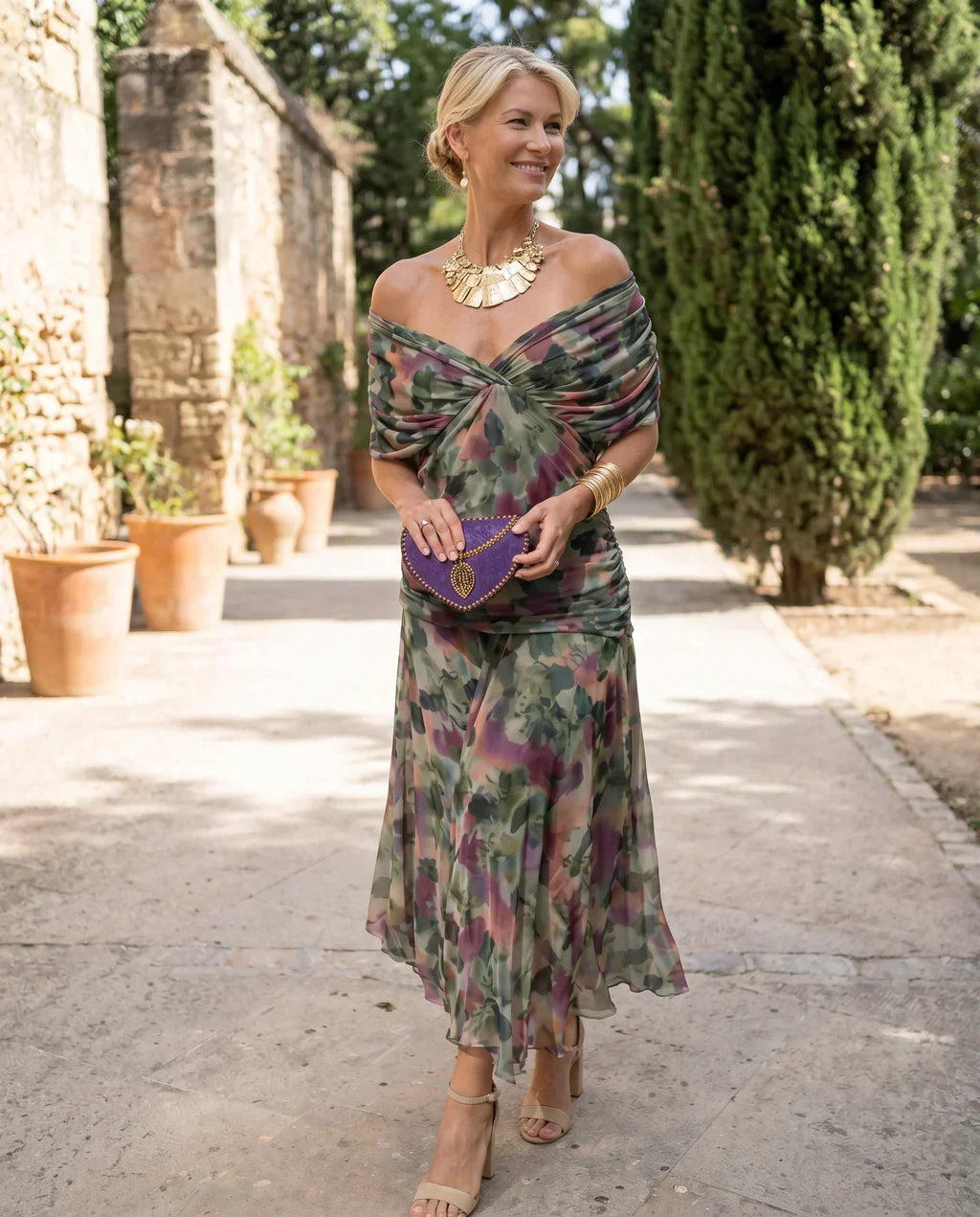 Samantha - Elegant Draped Dress