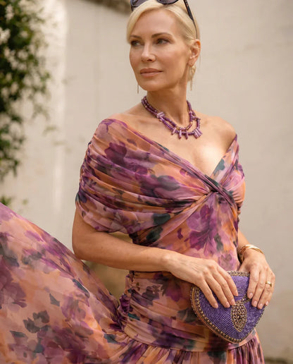 Samantha - Elegant Draped Dress