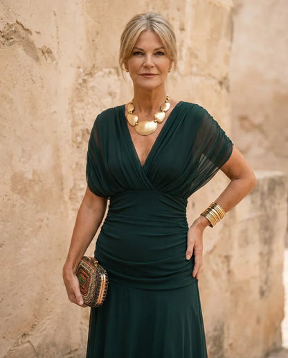 Samantha - Elegant Draped Dress