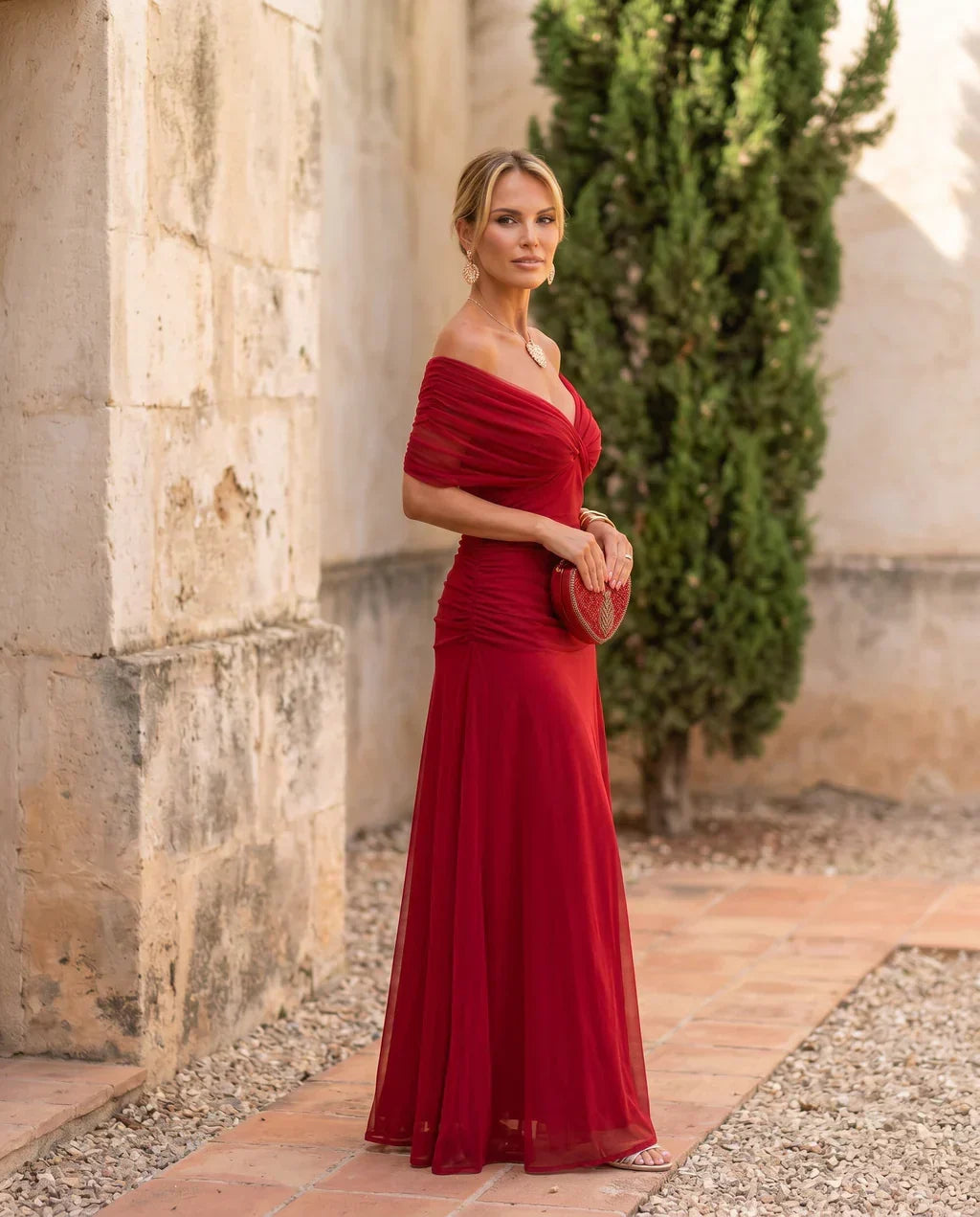 Samantha - Elegant Draped Dress