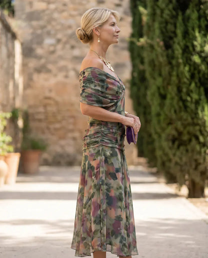 Samantha - Elegant Draped Dress
