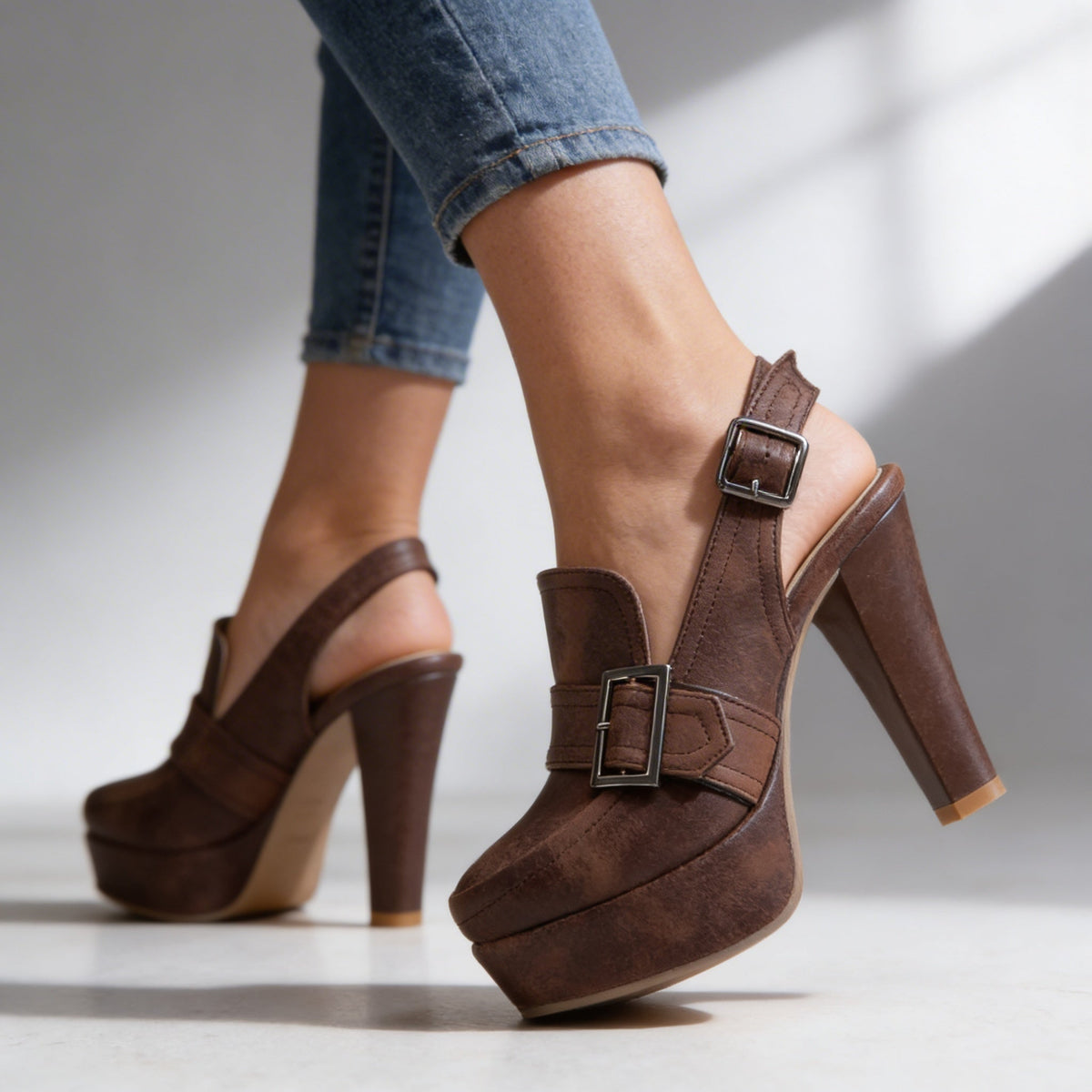 Aderynne - Cushioned Platform Heels