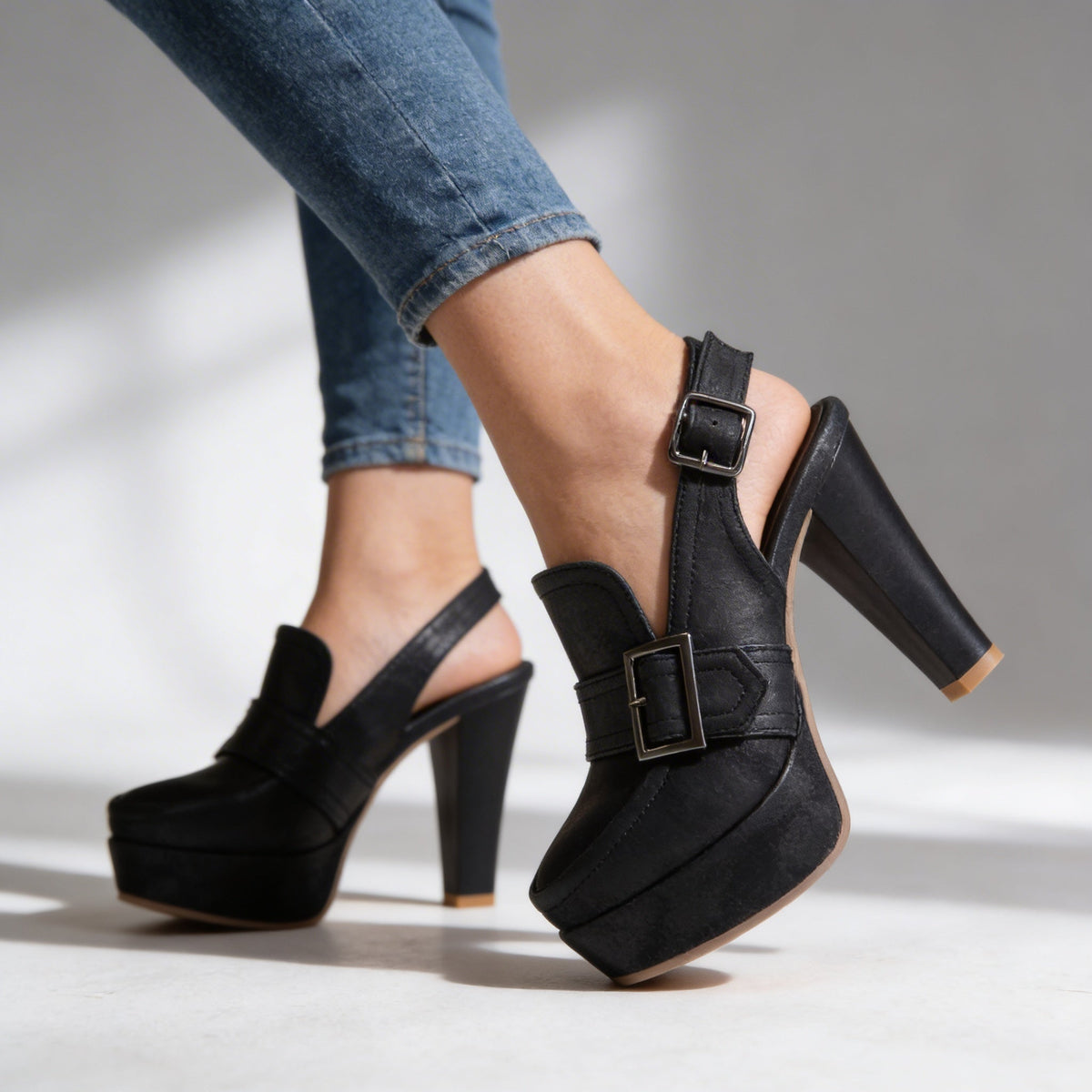 Aderynne - Cushioned Platform Heels