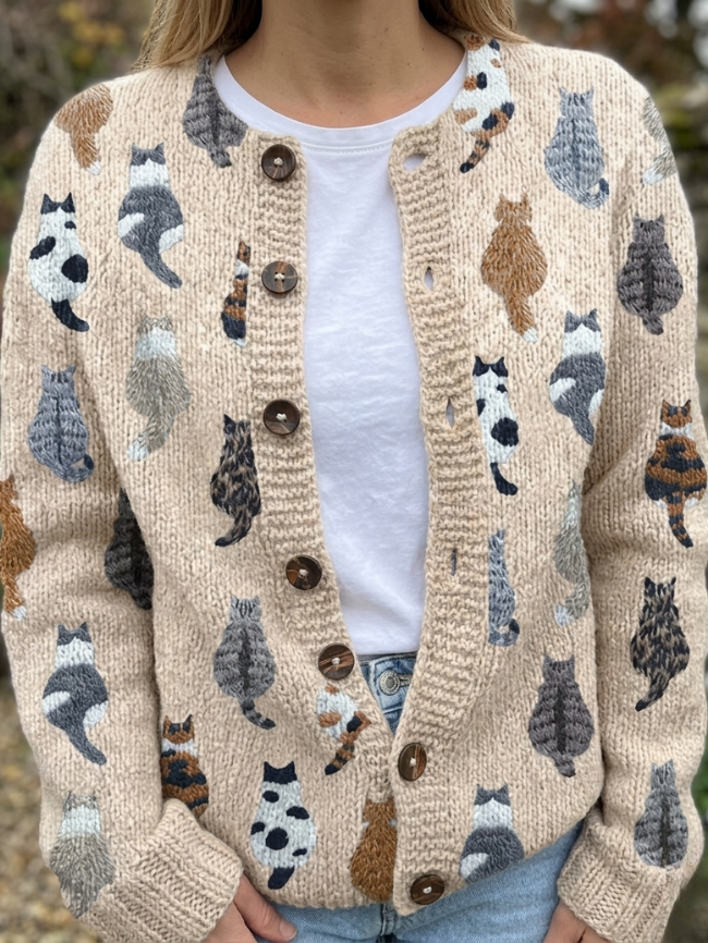 Ellavine - Soft-Touch Knit Cardigan