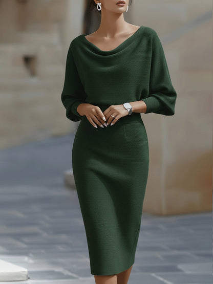 Avalon - Soft-Touch Batwing Midi Dress