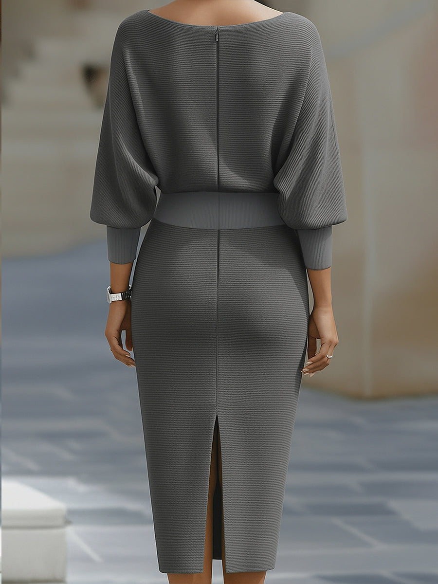 Avalon - Soft-Touch Batwing Midi Dress
