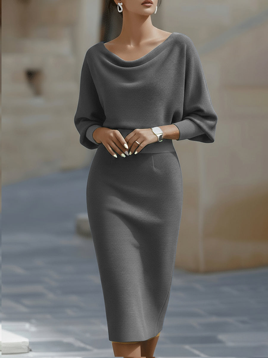 Avalon - Soft-Touch Batwing Midi Dress