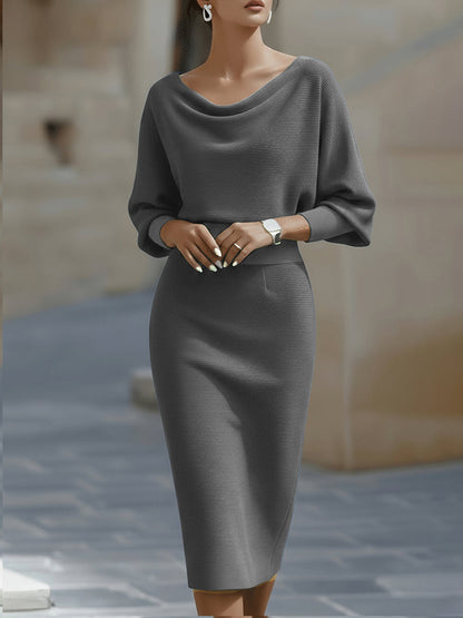 Avalon - Soft-Touch Batwing Midi Dress