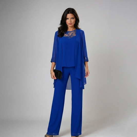 Bronte - Soft-Touch Three-Piece Pantsuit Set