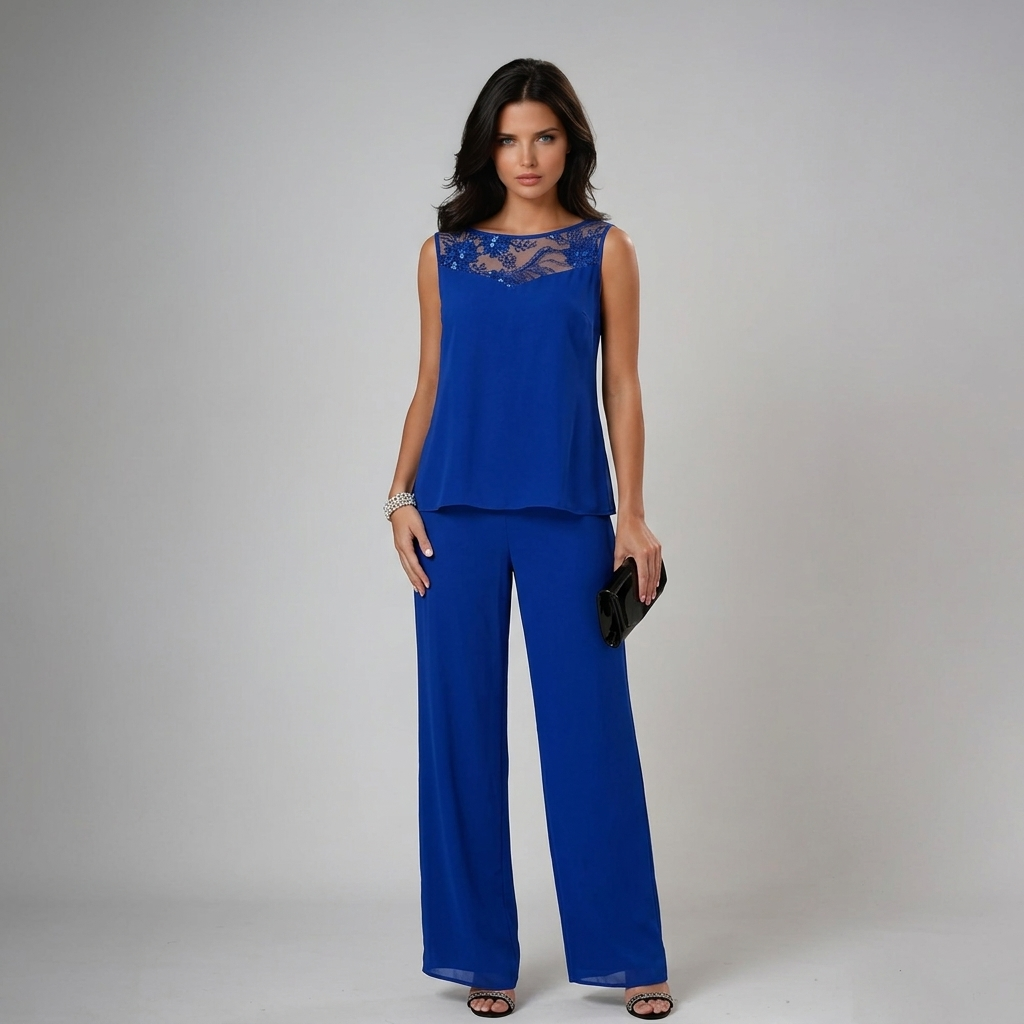 Bronte - Soft-Touch Three-Piece Pantsuit Set