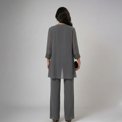 Bronte - Soft-Touch Three-Piece Pantsuit Set