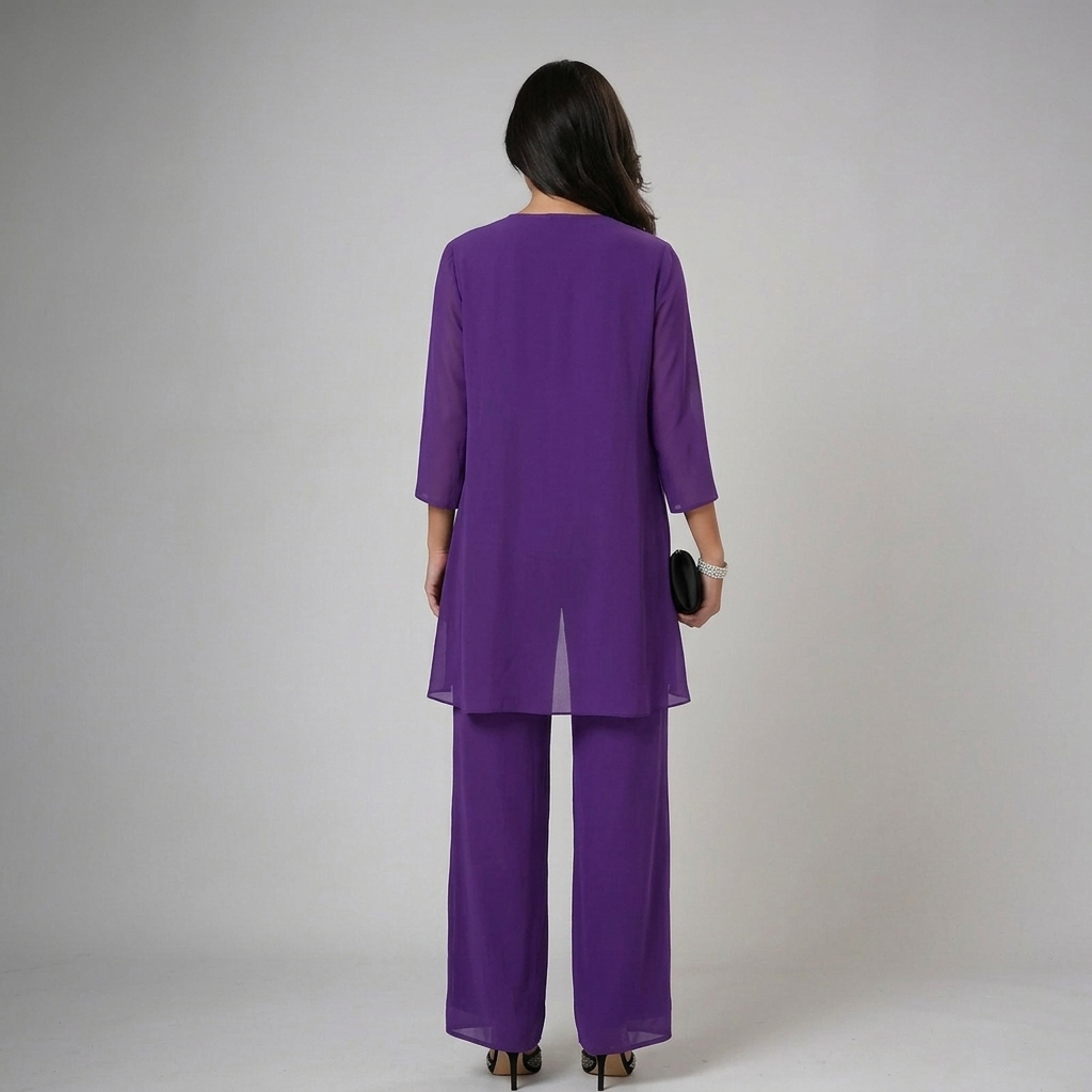 Bronte - Soft-Touch Three-Piece Pantsuit Set