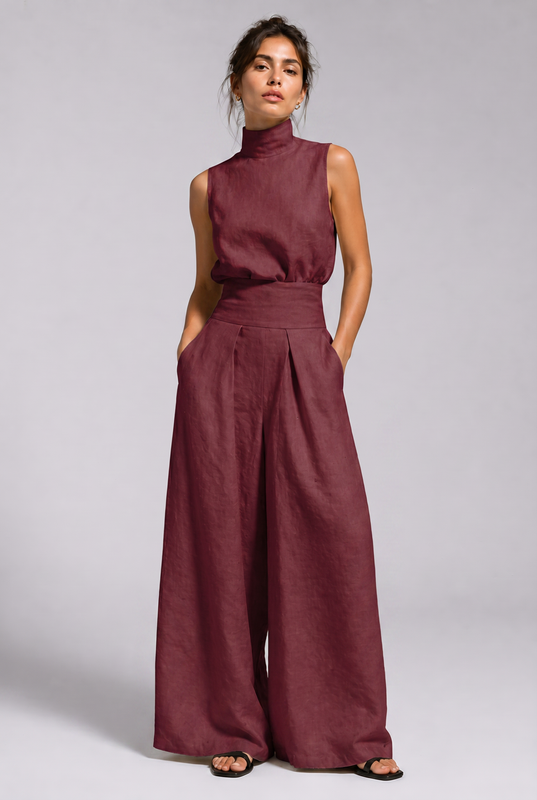 Goldie - Lightweight Linen Two-Piece Set