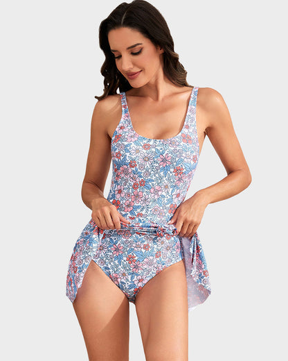 👙Summer Hot Sale 50% OFF💃Women's One Piece Tummy Control Tie Knot Swimsuit