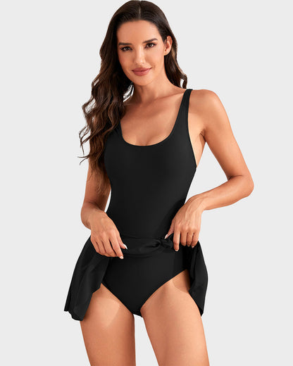 👙Summer Hot Sale 50% OFF💃Women's One Piece Tummy Control Tie Knot Swimsuit