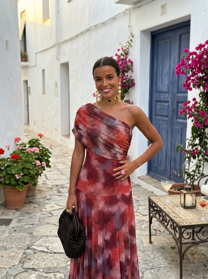 Kaida - Draped Off-Shoulder Dress