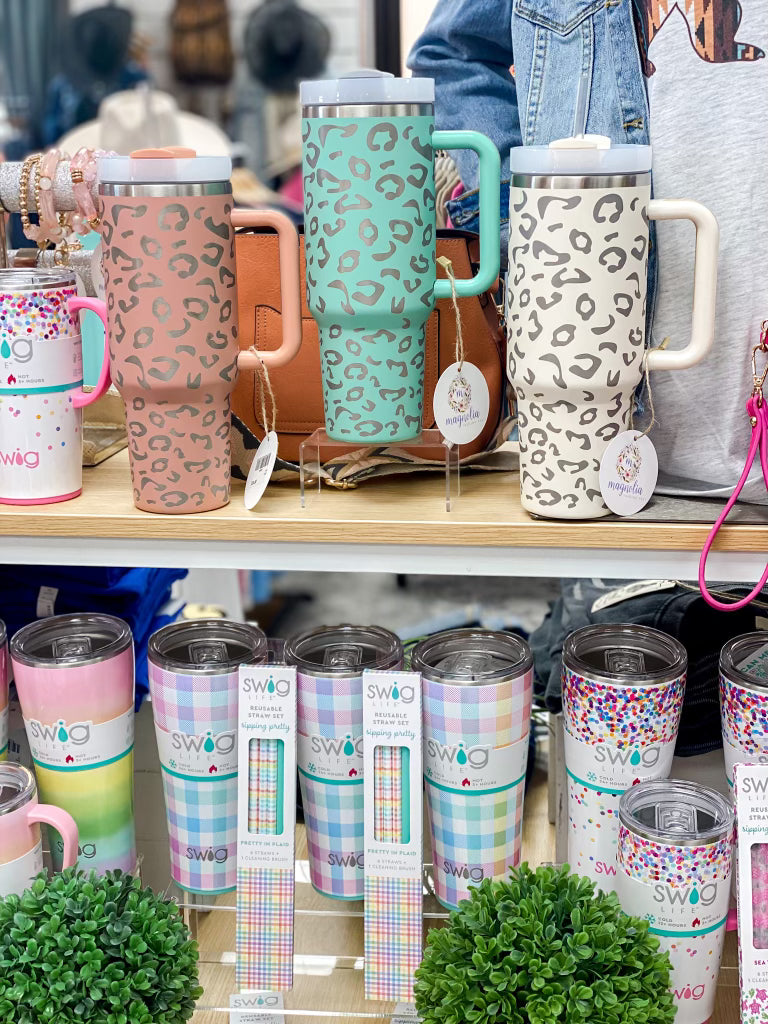 40oz Leopard Print Stainless Tumbler