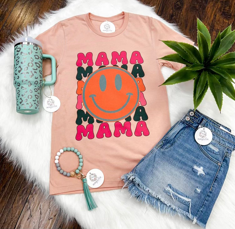 Mama Smiley Graphic Tee