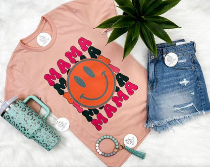 Mama Smiley Graphic Tee