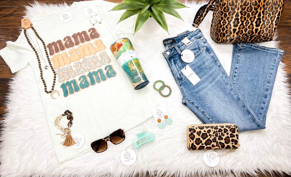 Citron Earth Tone Mama Graphic Tee