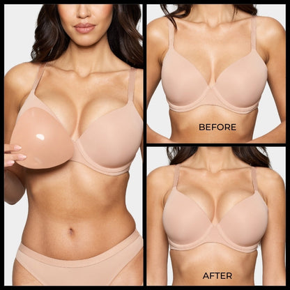 🔥 BUY 1 GET 1 FREE! ✨ Invisible Lift Bra Inserts 💖 Instant Lift, No Nipple Slips & Perfect for Low-Cut Tops