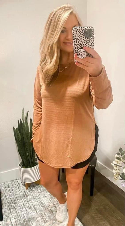 Athleisure Top Taupe