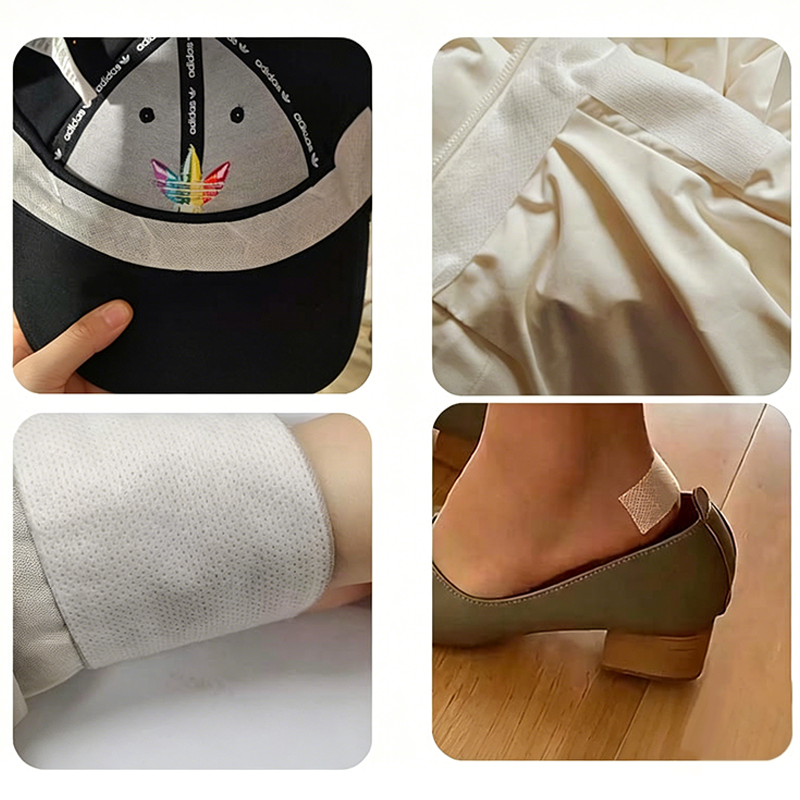 💦 Stay Fresh All Day! 💗 Disposable Collar & Cuff Sweat Liners ✨ Invisible Protection for Shirts & Jackets