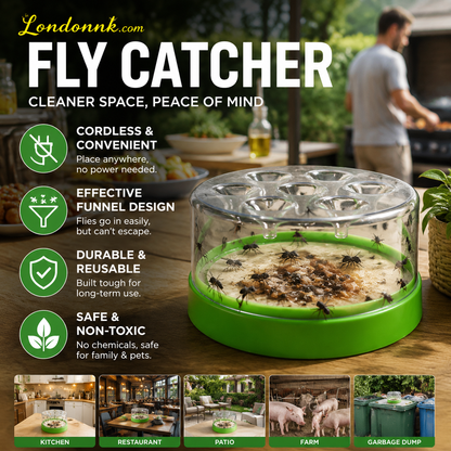 🔌Last Day Special Price✅ Reusable fly trap—no electricity, no poison! 🏠 Safe to use in the kitchen and around children and pets.