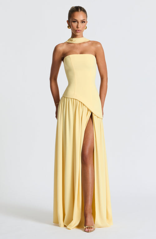 Rynellea - Elegant Strapless Evening Dress