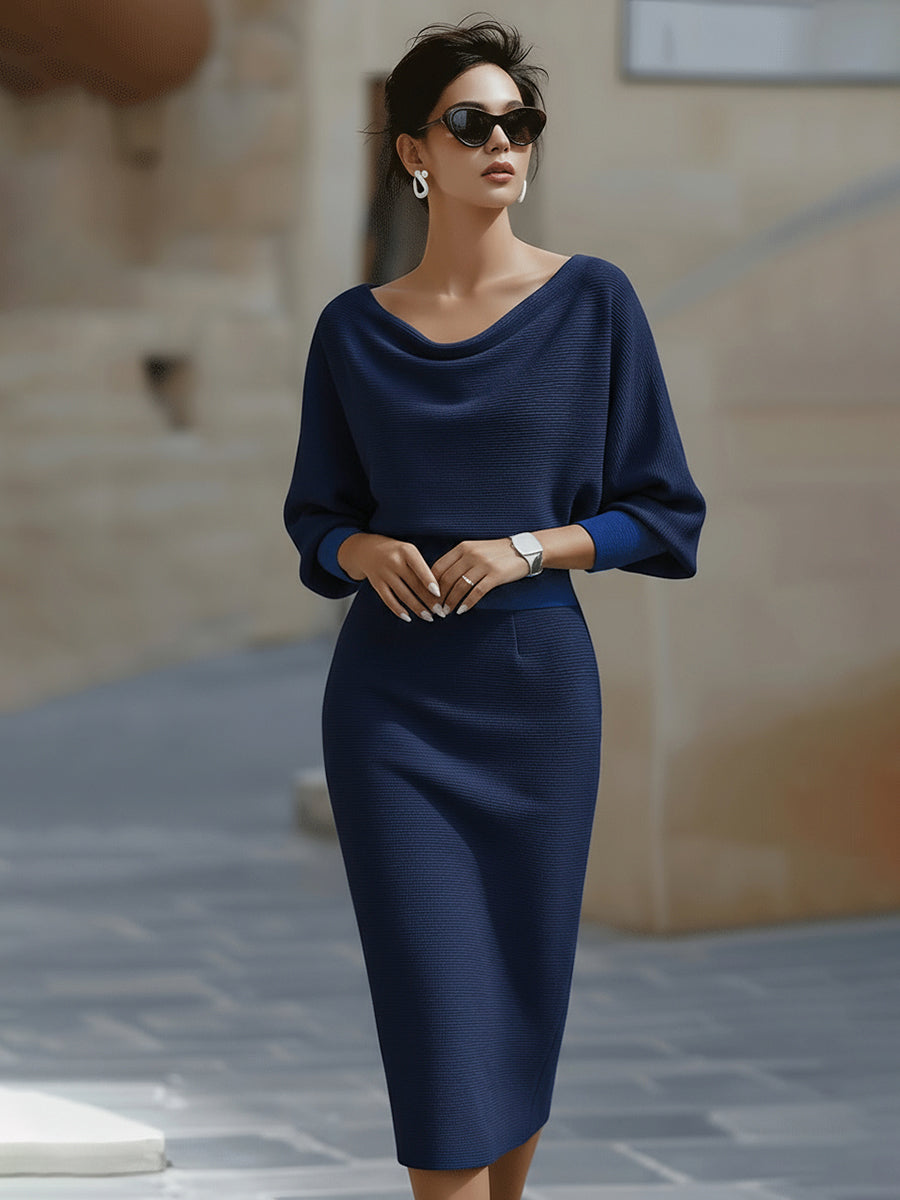 Avalon - Soft-Touch Batwing Midi Dress