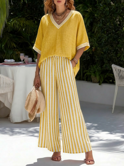 Lorna - Breezy Linen Two-Piece Set