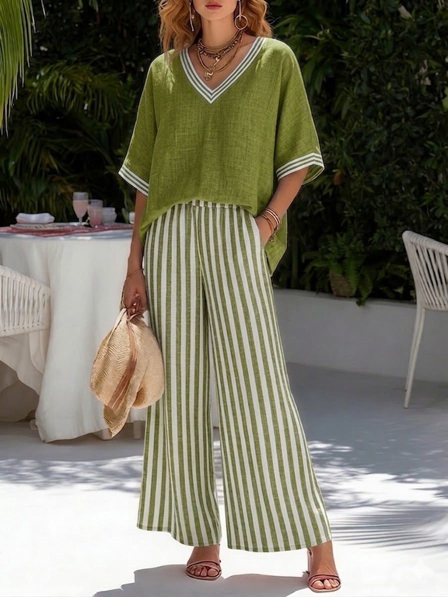 Lorna - Breezy Linen Two-Piece Set